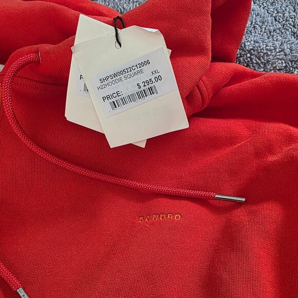 NWT: Sandro Oversized H22 Hoodie Square Unisex Sizes: XS, Small, Large and XXL - Picture 8 of 9
